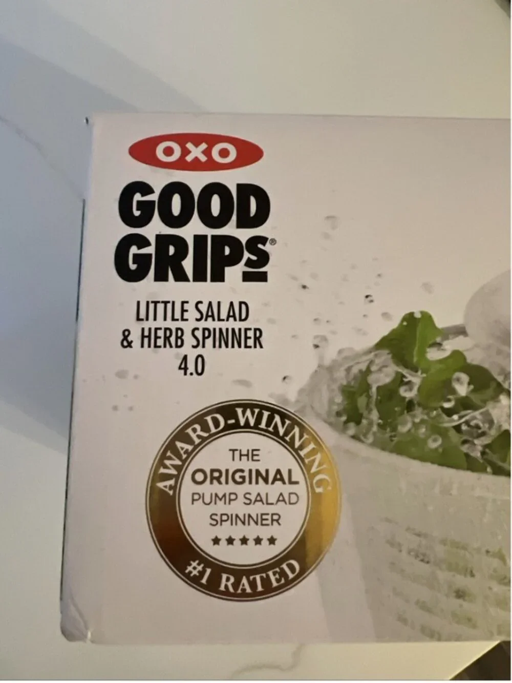 NWT OXO Good Grips Little Salad And Herb Spinner 4.0 Clear Bowl